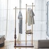 KWPZQEB Freestanding Coat Rack, Industrial Coat Rack with 2 Rod & Storage Tray, Double Layer Hanger for Bedroom, Hallway, Entrance - 3 of 4