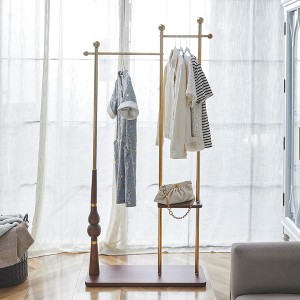 KTMBDW Coat Rack, Coat Stand with 2 Shelves, Hall Tree Free Standing, Sturdy Metal Coat Tree Hat Stand Used in Bedroom/Office/Entryway - 1 of 4