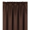 Kate Aurora Basic Faux Silk Rod Pocket Shimmery Sheer Single Window Curtain Panel - 2 of 4