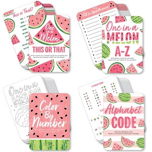 Big Dot of Happiness Sweet Watermelon - 4 Fruit Party Games - 10 Cards Each - Gamerific Bundle - 1 of 4