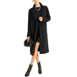I.N.C International Concepts Womens Knit Coat, Black, X-Small - 1 of 1