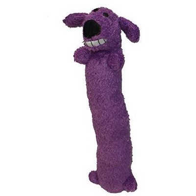 Multipet Loofa Plush Dog Toy in Purple