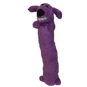 Multipet Loofa Plush Dog Toy in Purple - 1 of 1