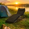Tangkula 4-Level Oversize Folding Chaise Lounge Adjustable Outdoor Beach with Removable Cushion - 3 of 4
