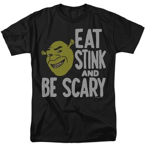 Men's Shrek Eat Stink And Be Scary T-Shirt - 1 of 4