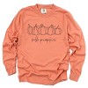 Simply Sage Market Hand Drawn Hello Pumpkin Garment Dyed Long Sleeve - 2 of 4