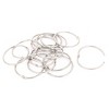 Unique Bargains 2 Inch Inner Dia Loose Leaf Keyrings Metal Binder Clips 2x2x0.1 inches Silver Tone 15 Pcs - 3 of 3
