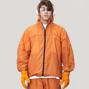 Anna-Kaci Active Men's Hooded Zip-Up Sun Protection Jacket with Lightweight Design and Relaxed Fit - 1 of 4