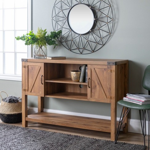 52 Barn Door Buffet Table Console Tv Stand Barnwood Saracina