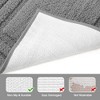 BAGOKIE 3pc Soft Microfiber Bathroom Rug Set - 3 of 4