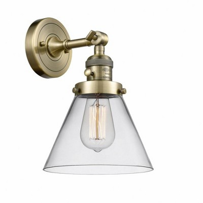 Cone - 1 Light Wall Sconce In Industrial Style-10 Inches Tall and 8 Inches Wide