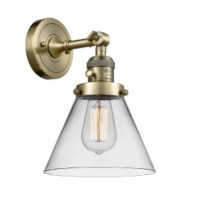Cone - 1 Light Wall Sconce In Industrial Style-10 Inches Tall and 8 Inches Wide - 1 of 1