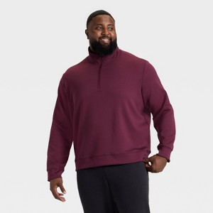 Men's Sleek Spacer Half Zip Sweatshirt - All In Motion™ - 1 of 3