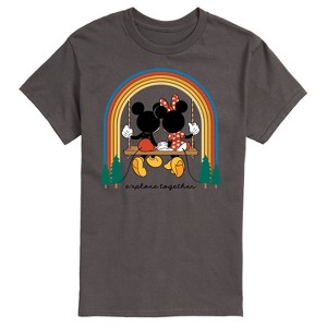 Men's - Disney - Explore Together Rainbow Short Sleeve Graphic T-Shirt - 1 of 4