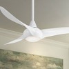 52" Minka Aire Modern 3 Blade Indoor Ceiling Fan with LED Light Remote Control White for Living Room Kitchen Bedroom Family Dining - 2 of 4