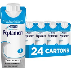 Nestle Peptamen 1 Cal Liquid, Unflavored, 8.45 oz, 24 Count - 1 of 4