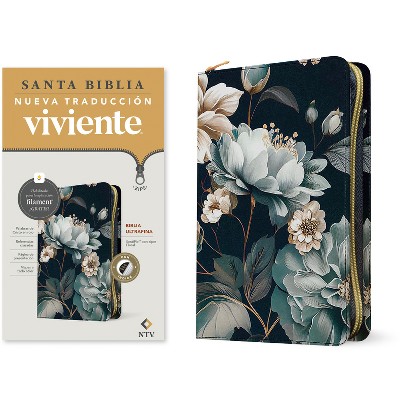 Biblia Ultrafina Ntv de Zíper, Con Filament (Sentipiel, Floral, Índice, Letra Roja) - (Leather Bound)