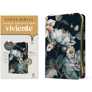 Biblia Ultrafina Ntv de Zíper, Con Filament (Sentipiel, Floral, Índice, Letra Roja) - (Leather Bound) - 1 of 1