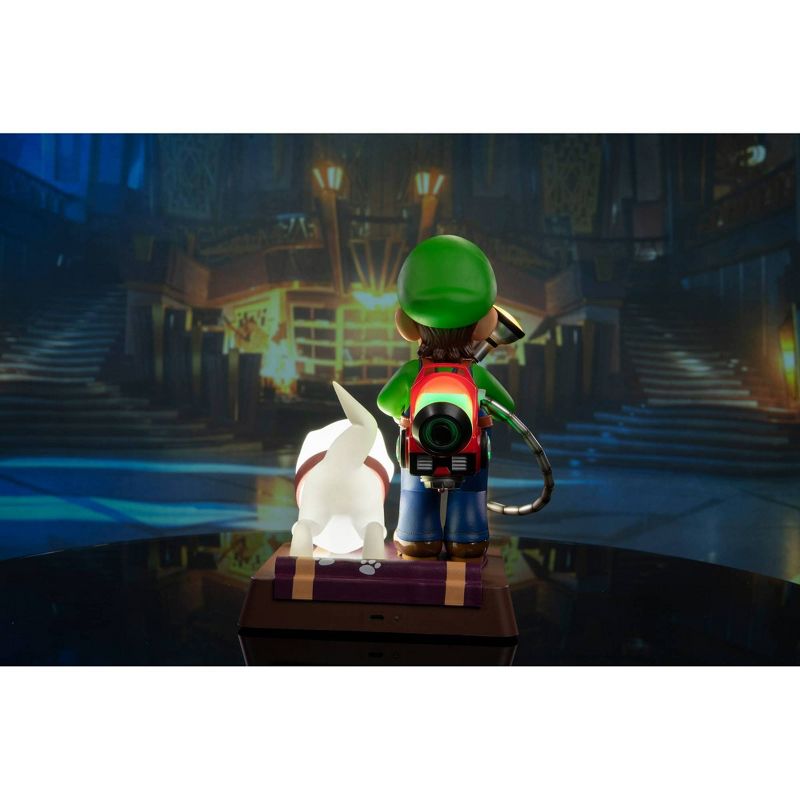 First 4 Figures: Luigi&#39;s Mansion 3: Luigi and Polterpup 9&#34; PVC Statue Collector&#39;s Edition, 6 of 18