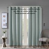 Sapphtopaz Grommet Top Blackout Curtains, Printed Heather Slub Window Curtain Panel, Privacy Assured for Bedroom, Living Room, Machine Washable - 2 of 4