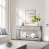 Entryway Table, Console Table with Storage Drawers, 3 Tier Farmhouse Wooden Sofa Table, Hallway Table for Entryway, Living Room - 4 of 4