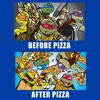 Men's Teenage Mutant Ninja Turtles Before and After Pizza Meme T-Shirt - 2 of 4