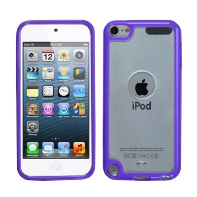 MYBAT For Apple iPod Touch 5th Gen/6th Gen Clear Purple Gummy TPU Case