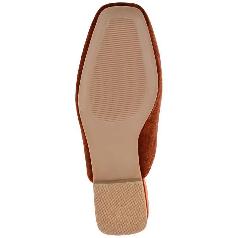 Journee Collection Womens Sonnia Mules Square Toe Slip On Flats, 6 of 11