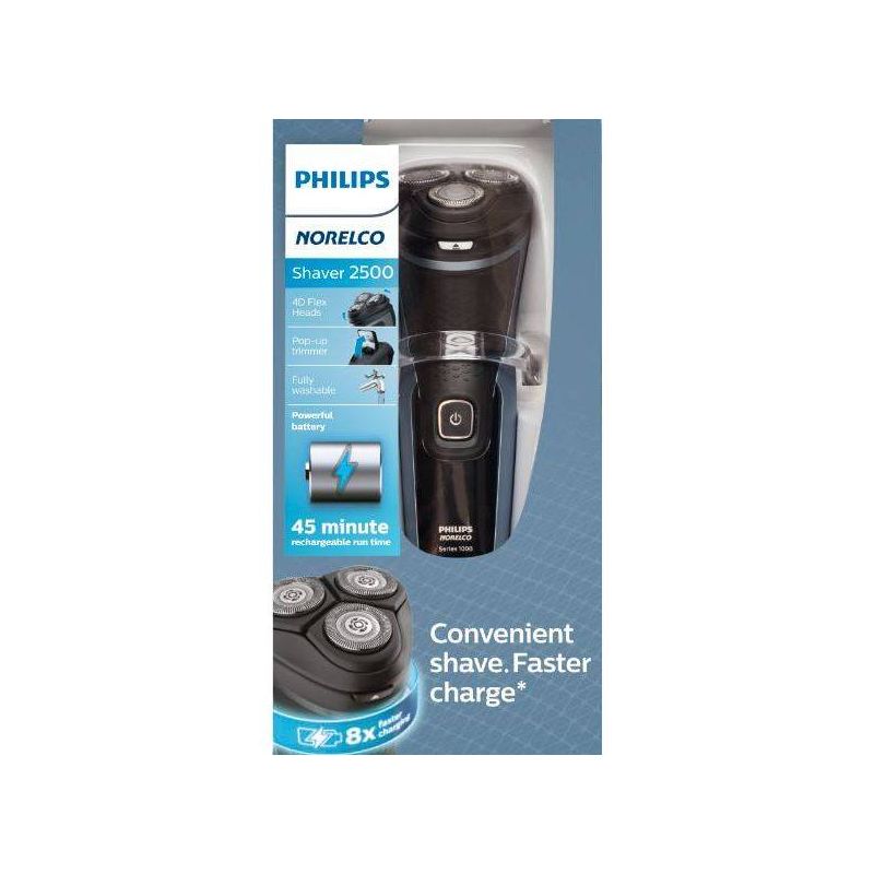 Philips Norelco Dry Men&#39;s Rechargeable Electric Shaver 2500 - S1311/82, 3 of 8