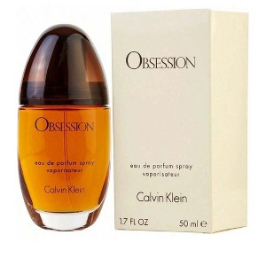 Obsession By Calvin Klein Women Basil, Peach, Vanilla, Lemon, Bergamot, Civet, Musk, Amber Eau De Parfum Spray 1.7 Oz - 1 of 1