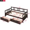 NicBex Twin Size Daybed,Wood Sofa Bed Frame with 2 Drawers for Bedroom,Living Room,Apartment - image 3 of 4