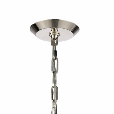 Sunbleached Oak and Polished Nickel 24" Pendant Light