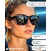 grinderPUNCH Super Dark Black Lens Men's Sunglasses Retro Classic 80's Stylish Trendy Shades (Black) - 4 of 4