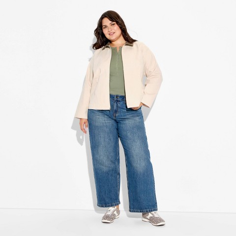 Женские куртки Wild Fable Women's Twill 90's Barn Field Jacket - Wild Fable™ Tan 1X
