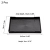 Unique Bargains Plastic Reusable Rectangle Serving Tray 2 Pcs - 2 of 4