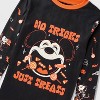 Kids' Mickey Halloween 2pc Sleep Pajama Set - Black - 3 of 3