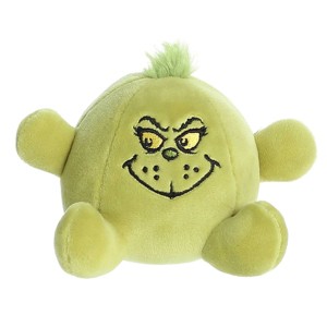 Aurora Mini Stress Ball Grinch: Resting Grinch Face Dr. Seuss Whimsical Stuffed Animal Green 3" - 1 of 4