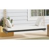 Grungis Wooden Patio Swing Chairs with Cushion and Pillows,Hanging Outdoor Swing for Garden,Backyard,Lawn - 2 of 4