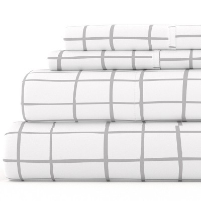 Stripes & Dots Patterns 4PC Sheet Set - Extra Soft, Easy Care - Becky Cameron