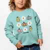 The Juniper Shop SmileyWorld Pumpkin Daisies Chart Toddler Sweatshirt - 3 of 4
