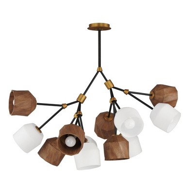 Maxim Lighting Akimbo 12 - Light Pendant in  Dark Bronze/Antique Brass