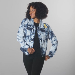 Members Only Women's Bull Denim Looney Tunes Trucker Jacket - 1 of 4