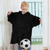 Catalonia Blanket Hoodie Sweatshirt for Kid, Fleece Snuggy Soft Wearable Blanket Pullover 4-12 Years Boy Girl Cozy Warm Gift - 3 of 4