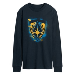 Men's - Marvel - Guardians of the Galaxy Airbrush Logo Long Sleeve Graphic T-Shirt - 1 of 4