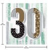 Creative Converting Minted Milestone Chocolate Chip Mint 30th Birthday Tableware Set 8ct - 4 of 4
