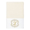 Linum Home Textiles 100% Turkish Cotton MONICA Gold Thread 2PC Embellished Hand Towel Set - 2 of 3