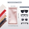 Unique Bargains PU Leather Portable Squeeze Top Soft Eyeglass Cases 4 Pcs 3.5" x 7.1" - 2 of 4