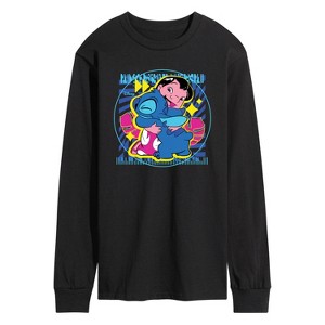 Men's - Disney - Lilo & Stitch Long Sleeve Graphic T-Shirt - 1 of 4
