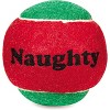 Zanies Naughty or Nice Tennis Dog Toy Balls (Pack of 6) - 2 of 4