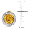 EVERLY JEWELRY | Yellow Plated Sterling Silver 7 3/5 CT TGW Citrine White Topaz Earrings - 2 of 4